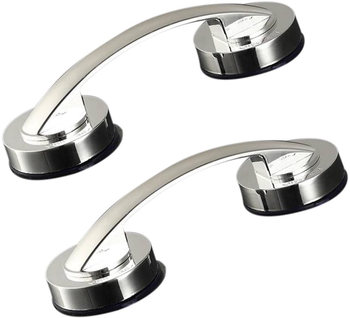 2 Stuks Douche Handvat Bad Grab Bar Zuig Handvat Grab Bars voor Douche Badkamer Badkuipen Bad Veiligheid Grab Bar met Sterke Hold Zuignap 19.4cm