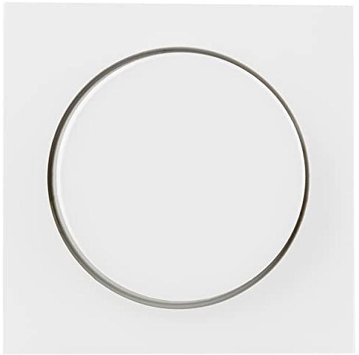 Dimmer afdekking met draaiknop voor verlichting, wit