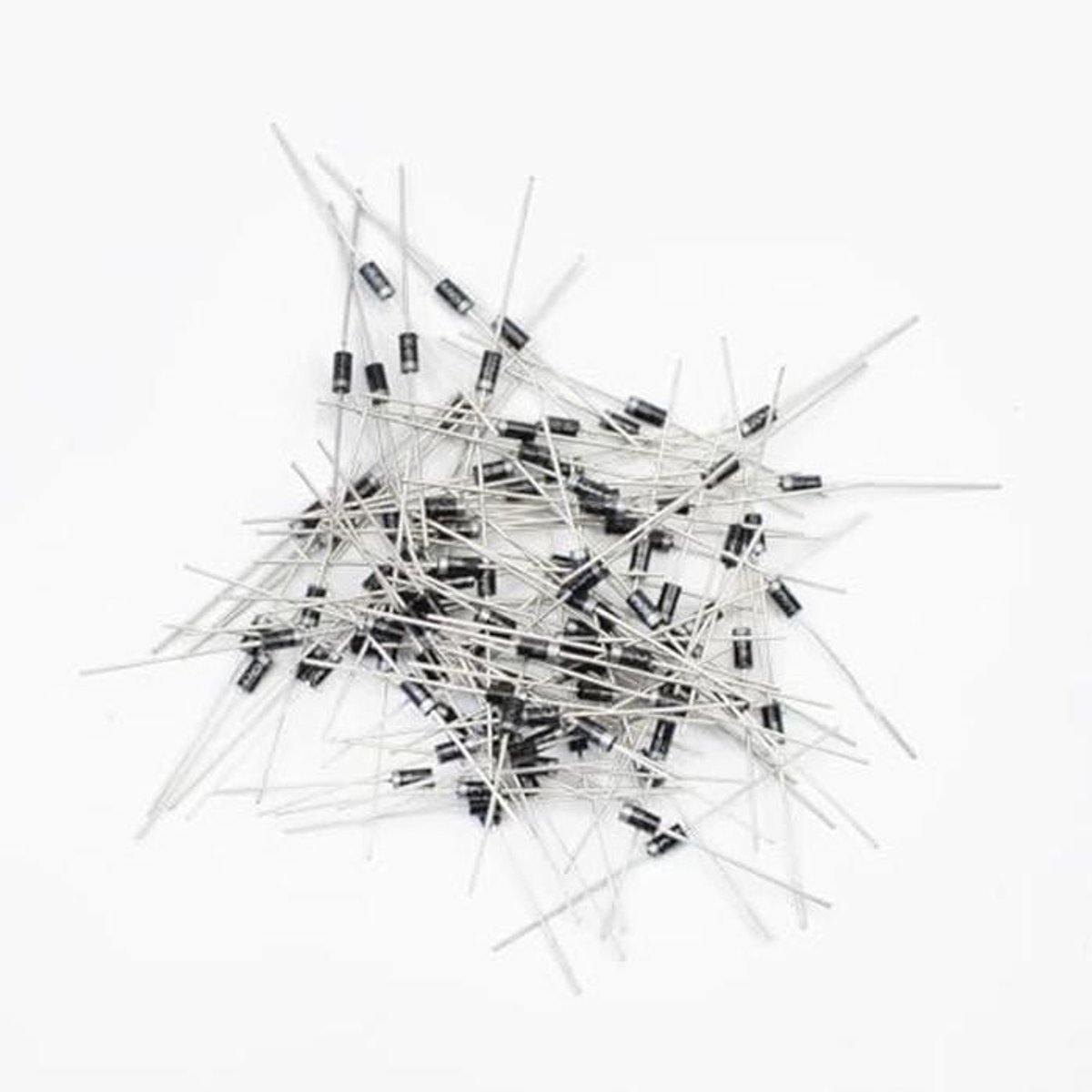 100 Stuks 1N4004 Gelijkrichterdiodes - 1A, 400V Siliconen Gelijkrichters