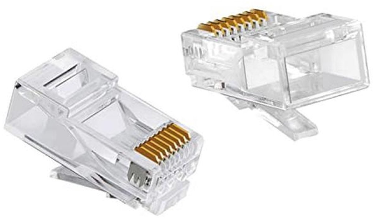 RJ45 Cat 6 Netwerk Plug Connector 8P8C - 20 STKS