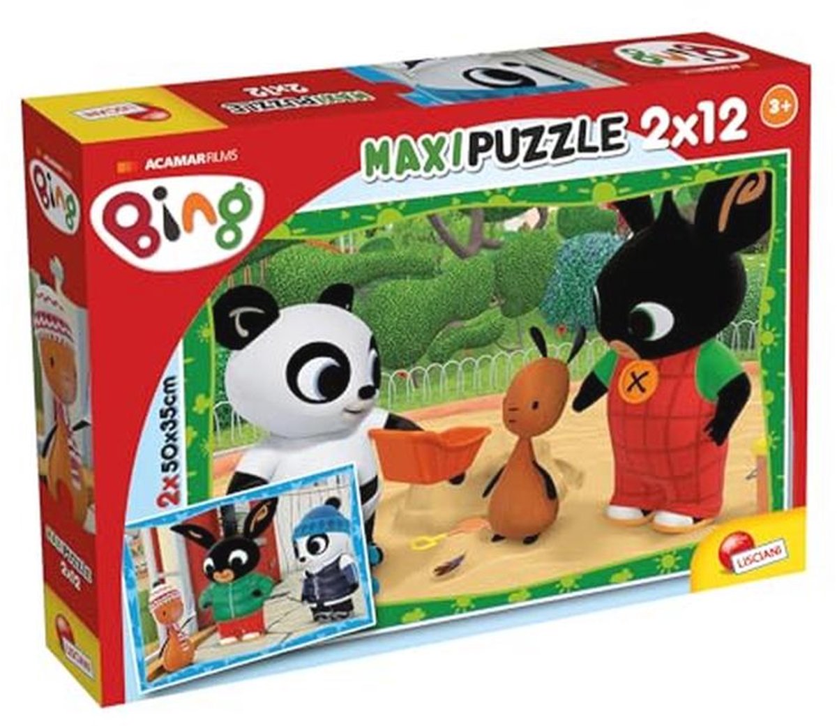 Supermaxi 12+12 puzzel voor kinderen - Bing en zijn vrienden