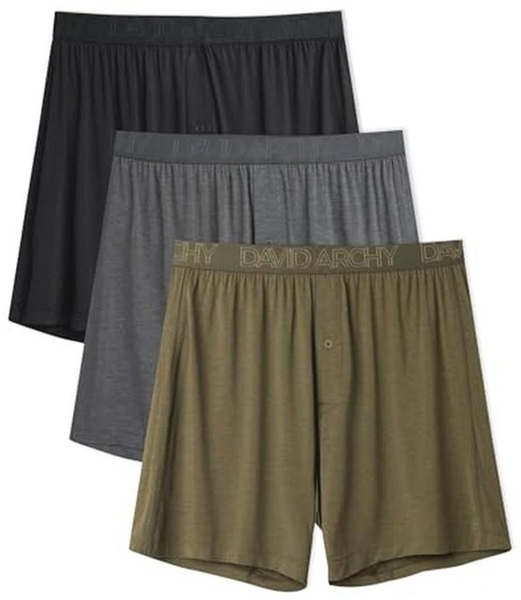 Heren Boxer Briefs Los Knoopje Open Kruis - Zacht Ondergoed voor Dames en Heren - 3/5 Pakjes