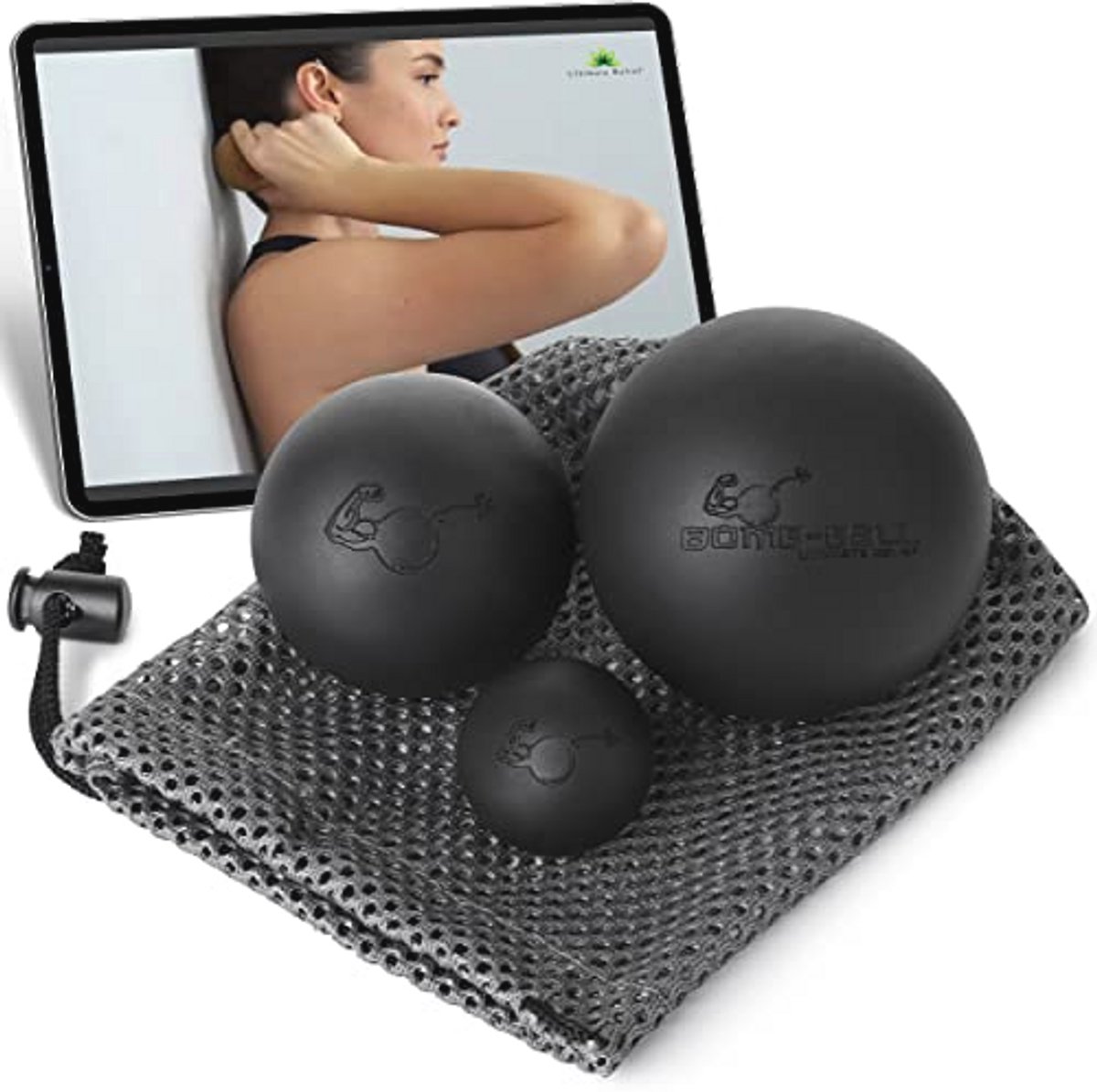 Massagebal Set voor Spierontspanning en Triggerpoint-therapie - Perfect voor Zelfmassage en Fasciatraining