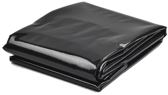 MPEIPILA Vijverfolie 2x2 M – HDPE, Zwart, 0,2 Mm Dik, Waterdicht, Flexibel, Voor Kleine Tuinvijvers En Watervallen