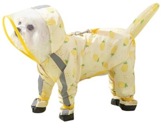 PETCUTE Hondenregenjas Met Capuchon – Transparant PVC, Waterdicht, Drukknopen, Voor Kleine En Middelgrote Honden! 4 miniatura