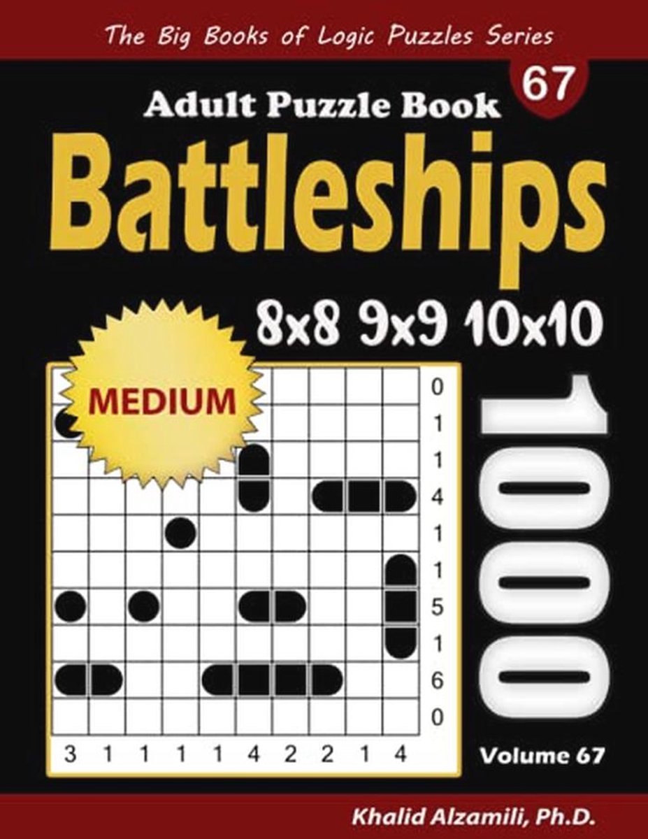 Puzzels voor Volwassenen: 1000 Gemiddelde Battleship Puzzels