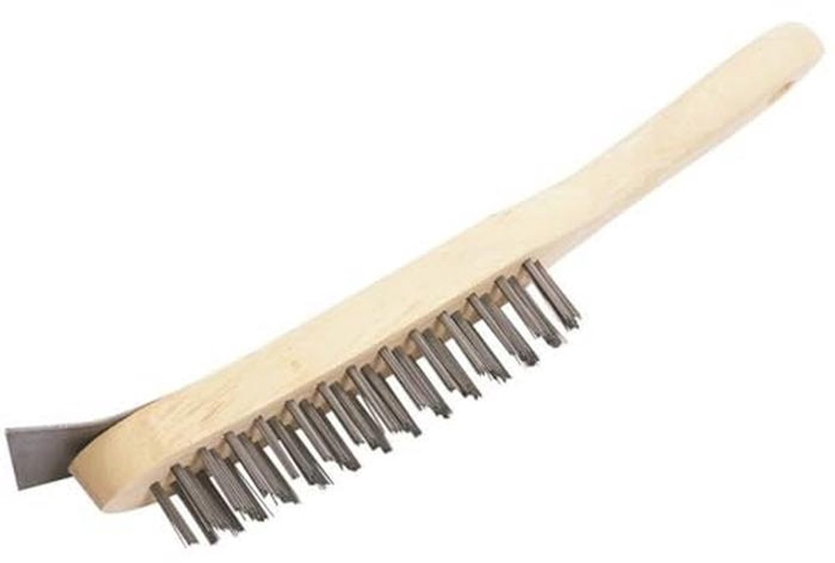 290mm Krasborstel met Schraper - 4 Rij Draad Borstel voor Effectieve Reiniging