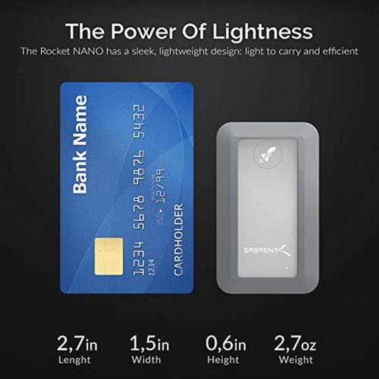 Kleine en Robuuste 1TB USB 3.2 Externe SSD met Waterdichte Behuizing van Merkloos — afbeelding 3