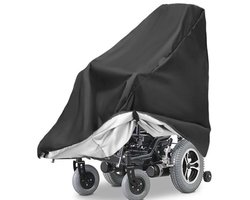 Waterdichte afdekking voor rolstoelen en rollators - 210D Oxford stof, opvouwbaar, zwart, 115x65x90 cm