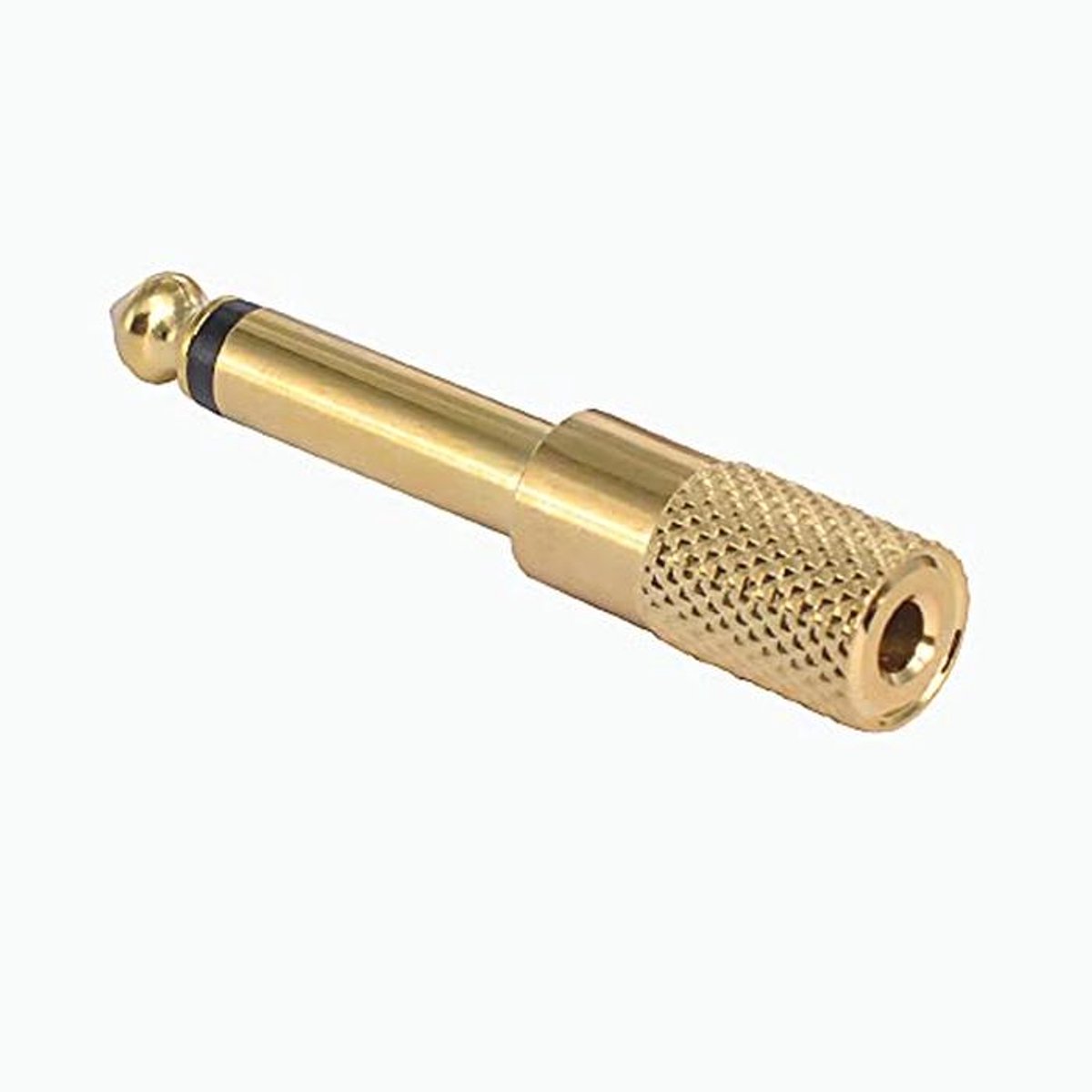 Hifi Stereo Adapter 1/4" naar 1/8" - Verguld, Volledig Metaal
