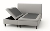 Boxspring met Opbergruimte & Hoofdbord – Zonder Matras (ALLE MATEN VERKRIJGBAAR) - 120x180 (Ook verkrijgbaar inclusief matras) + (Verkrijgbaar in Zwart, Antraciet, Licht Grijs en Beige)