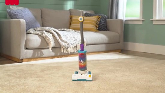 Fisher-Price Leerplezier 2-in-1 Stofzuiger met Stoffer en Lichtjes en Muziek