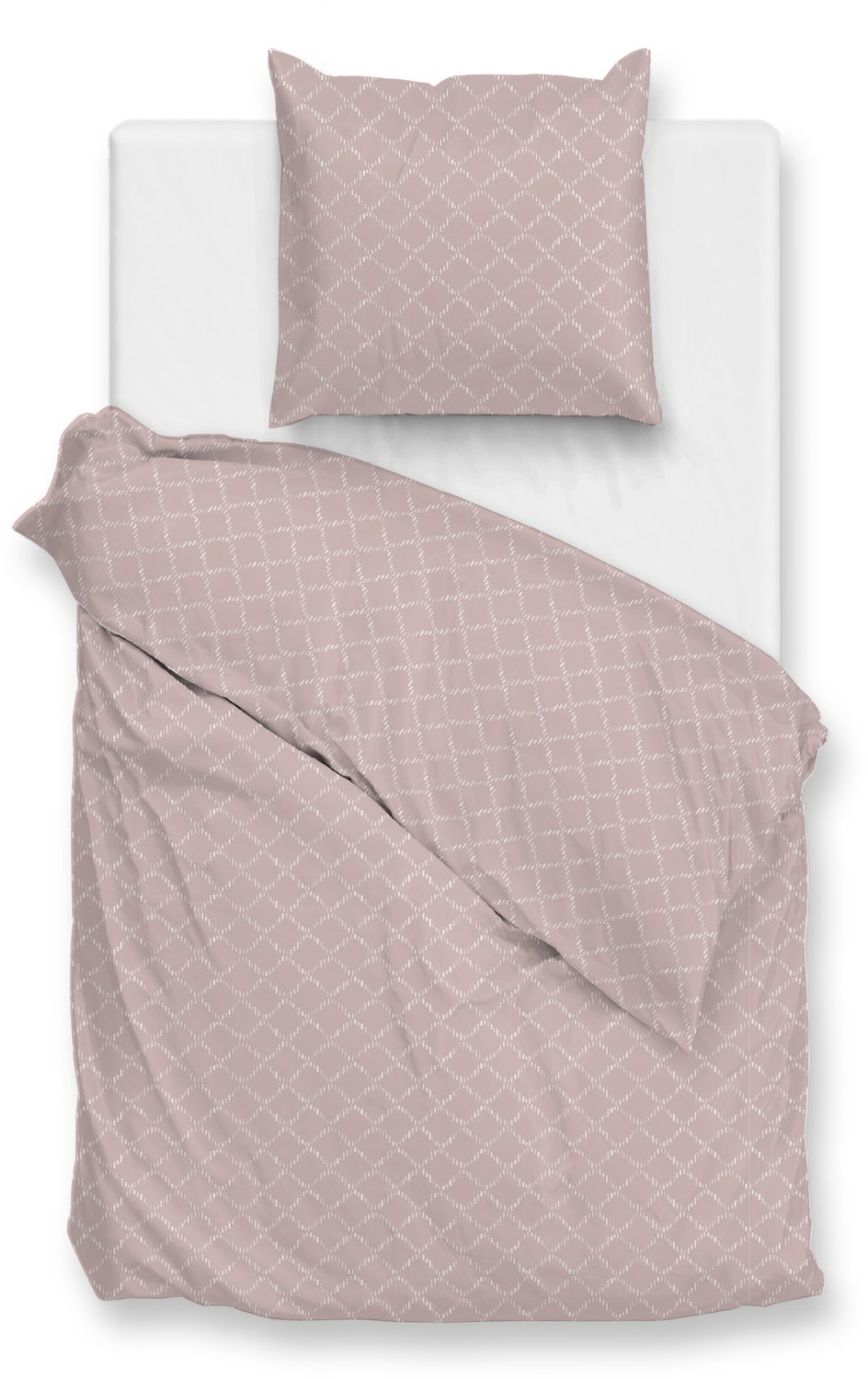 Zohome Linea-di-Satinado Dekbedovertrek - 100% Katoen-Satijn - Roze, foto 2