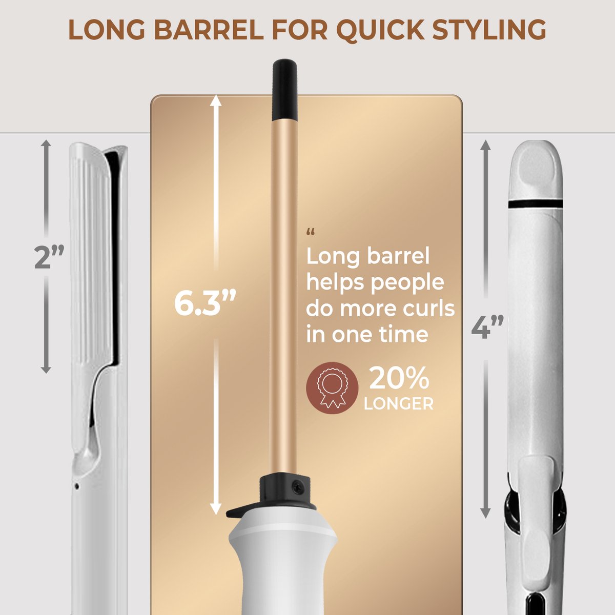 Mini 9mm Krultang Keramisch Elektrisch Stylingtool - afbeelding 3