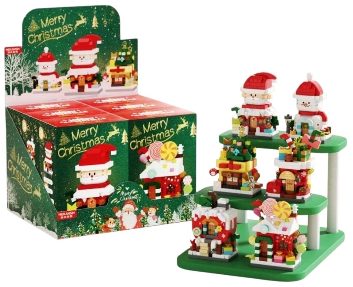 Bouwstenen set kerst – 6 stuks