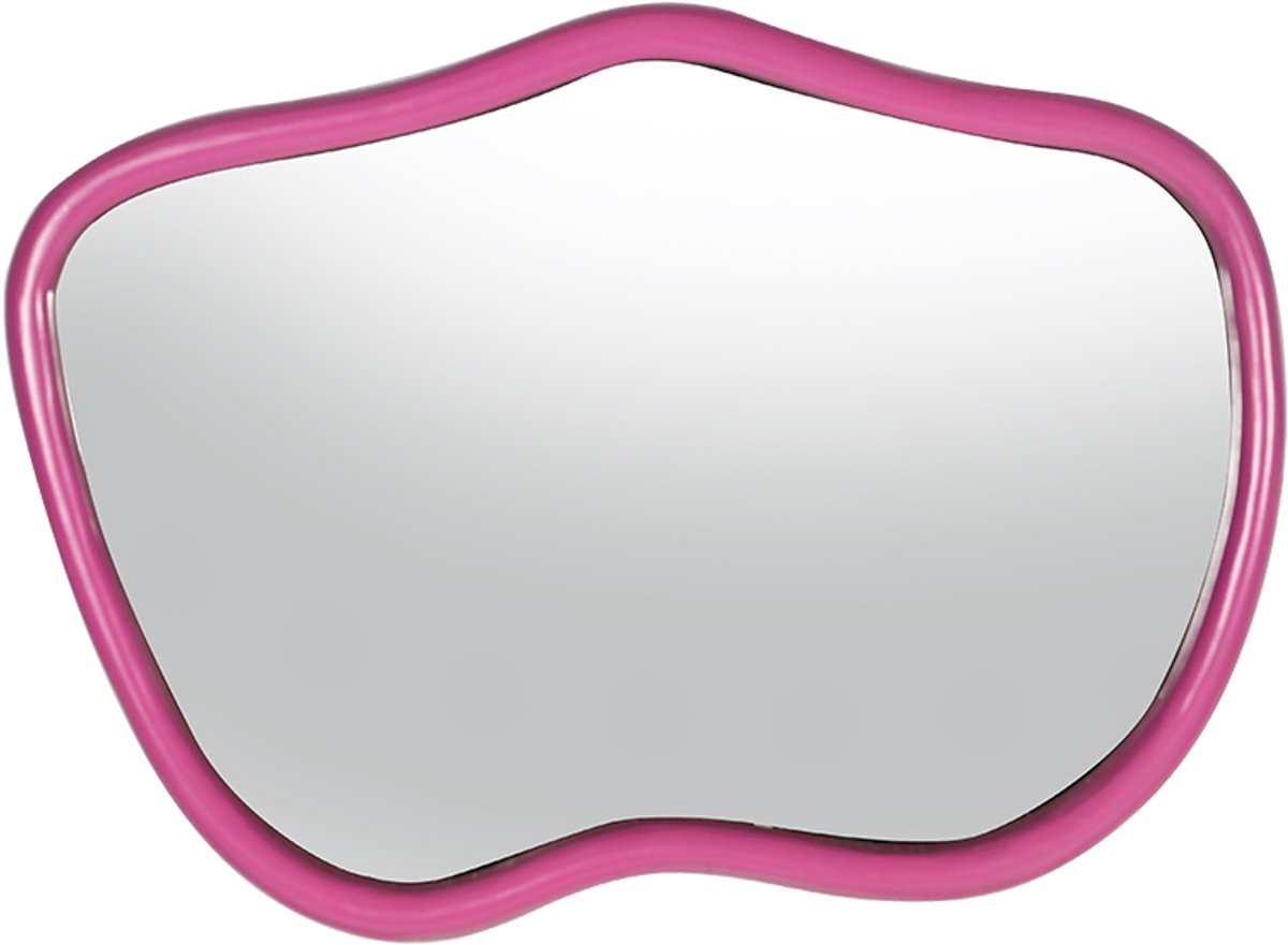 by Mooss - Spiegel - Pink - Roze - 80x50cm - Organisch - Vrolijk - Trendy - Hip - Uniek