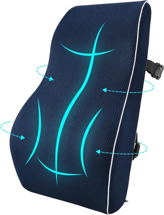 VGECEE Autostoelkussen met rugsteunkussen, ergonomisch