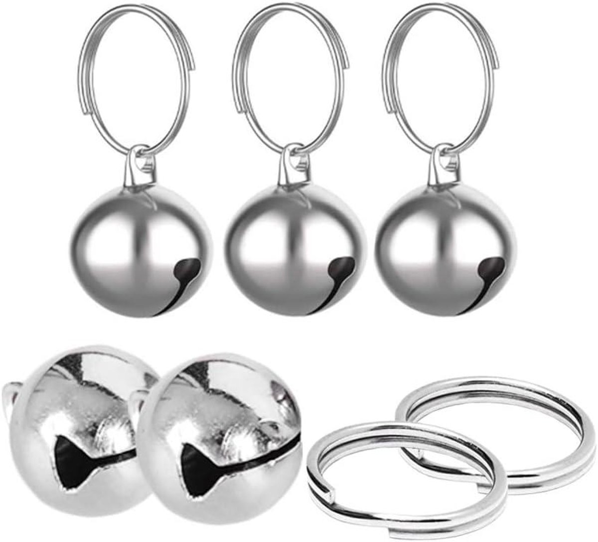 Cosensi - Hondenbel voor jacht en halsband, decoratieve belletjes, 5 stuks