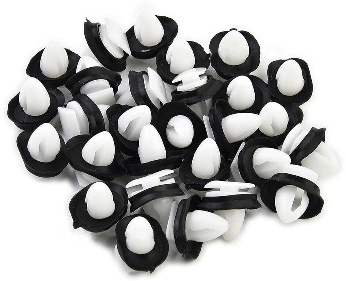 Cosensi - Autodeurbekledingsclips (100 stuks) met rubberen afdichting (9 mm) voor Citroen Jumper en Peugeot Boxer