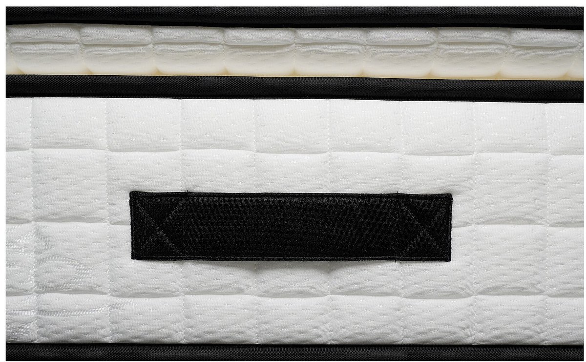 Vente-unique Set 180 x 200 cm bedbodem met opbergruimte, licht naturel + matras van schuim en tijk van bamboe van 23 cm dik - ADANA van NATUREA