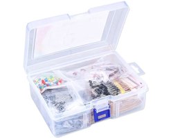 Premium 1400-delige Elektronica Componenten Set – Weerstanden, Condensatoren, Transistoren, Diodes & LED’s – DIY Elektronica & Arduino Projecten