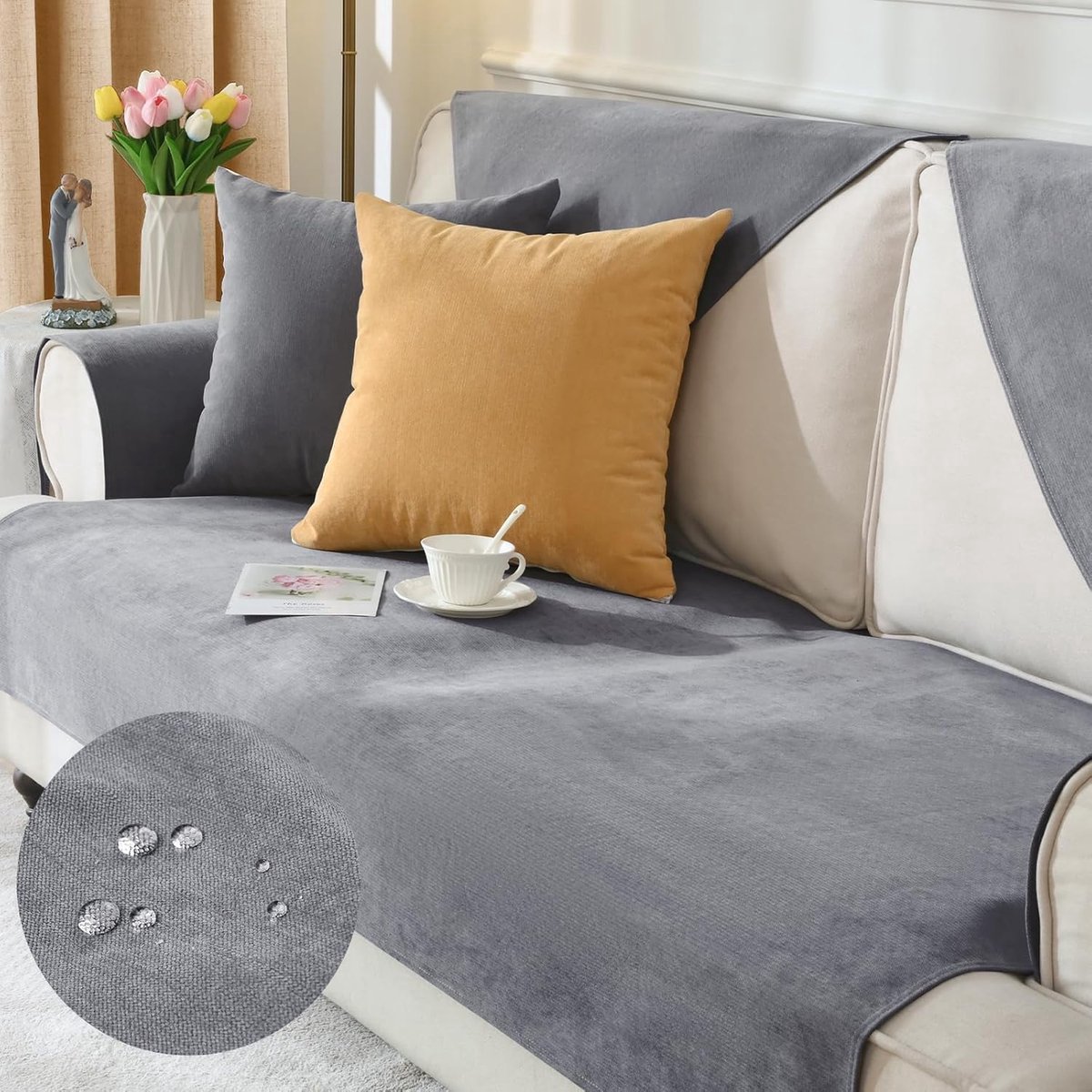 Stunq® Universele Sofa Beschermhoes - Waterdicht, Anti-Slip, Geschikt voor Diverse Zitplaatsen