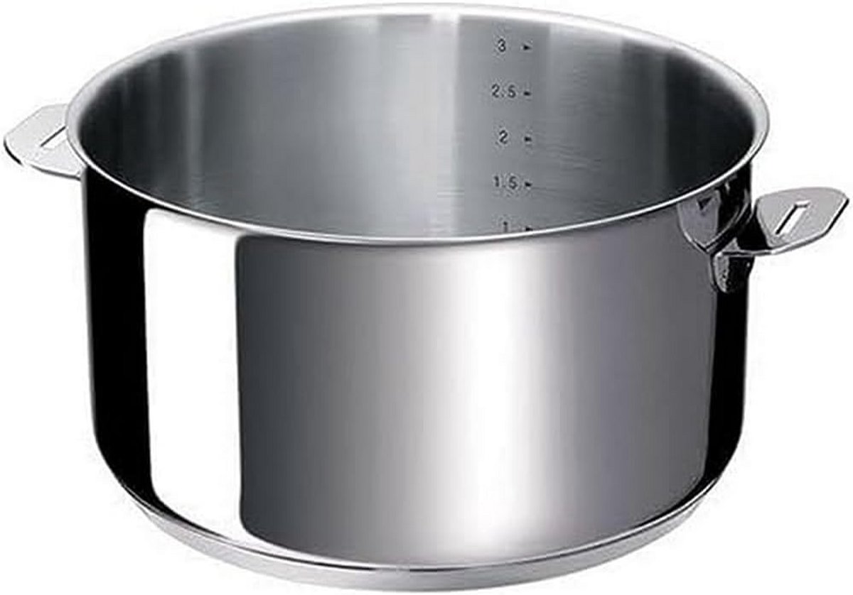 Roestvrijstalen Steelpan/Braadpan 18 cm - Vaatwasmachinebestendig en Geschikt voor Inductie