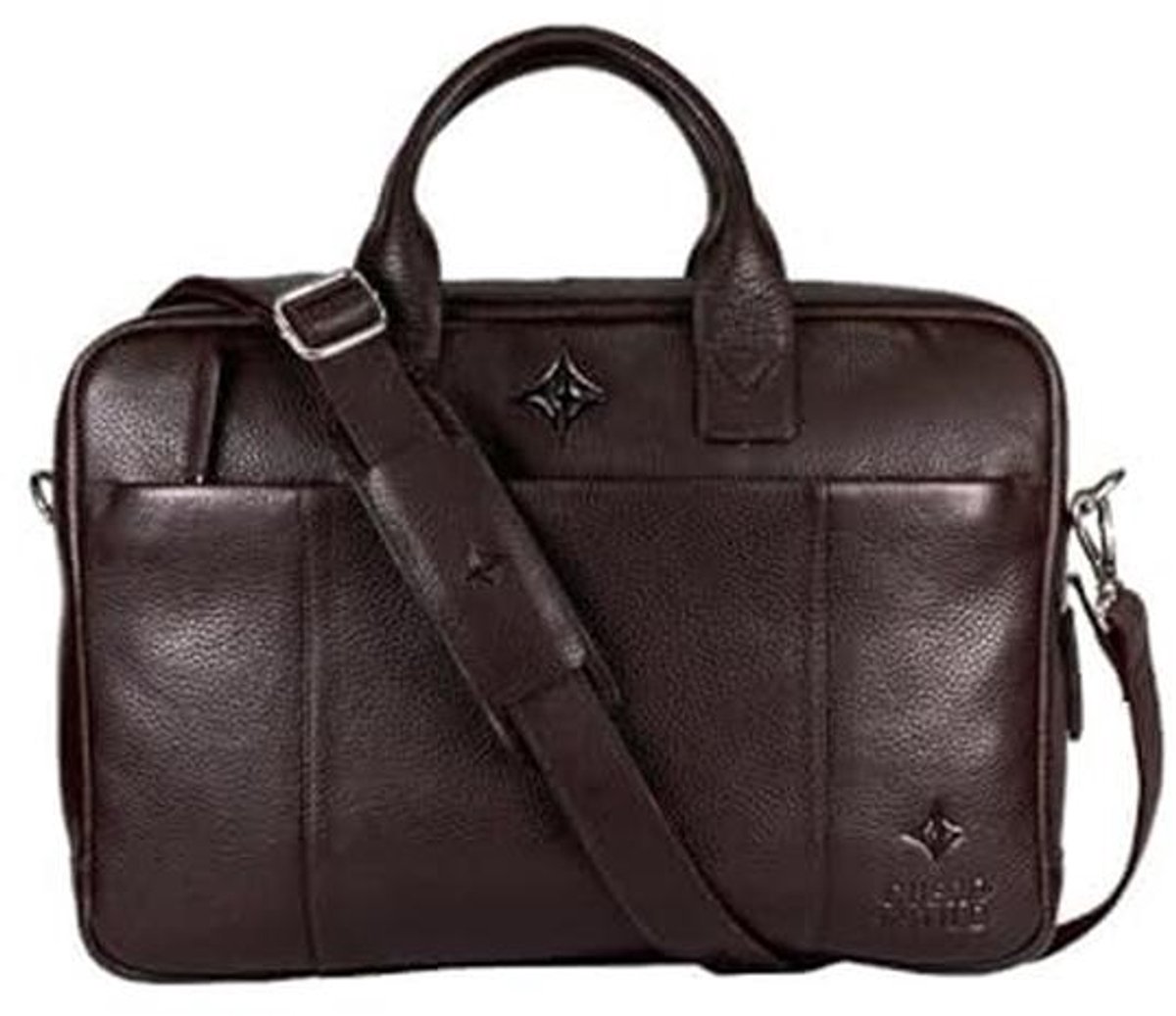 Compacte en Stijlvolle Laptoptas van Hoogwaardig Leer voor kantoor en Reizen