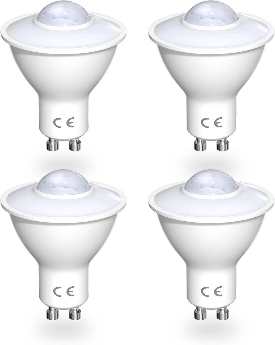 5W GU10 LED-gloeilampen met Bewegingsmelder - Warm Licht 3000K