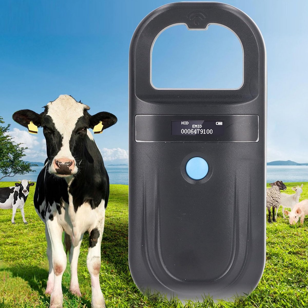 Draagbare Microchip Scanner voor Dieren - 134.2kHz ISO FDX-B Lezer met USB Oplaadbaar