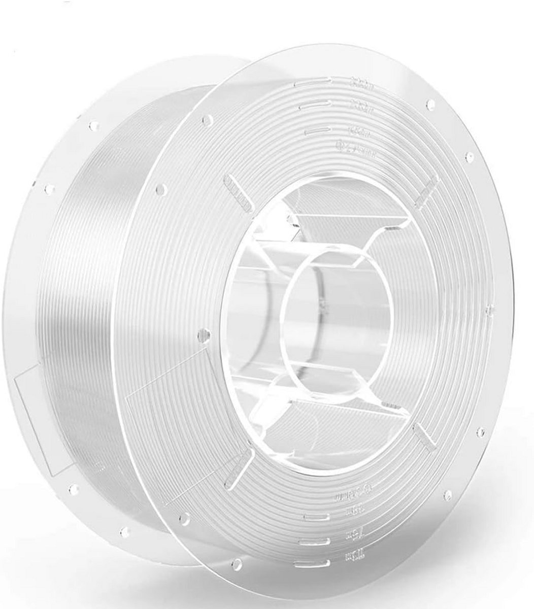 Transparant PETG 3D Printer Filament 1.75mm 1kg Spoel - Knoopvrij Printen