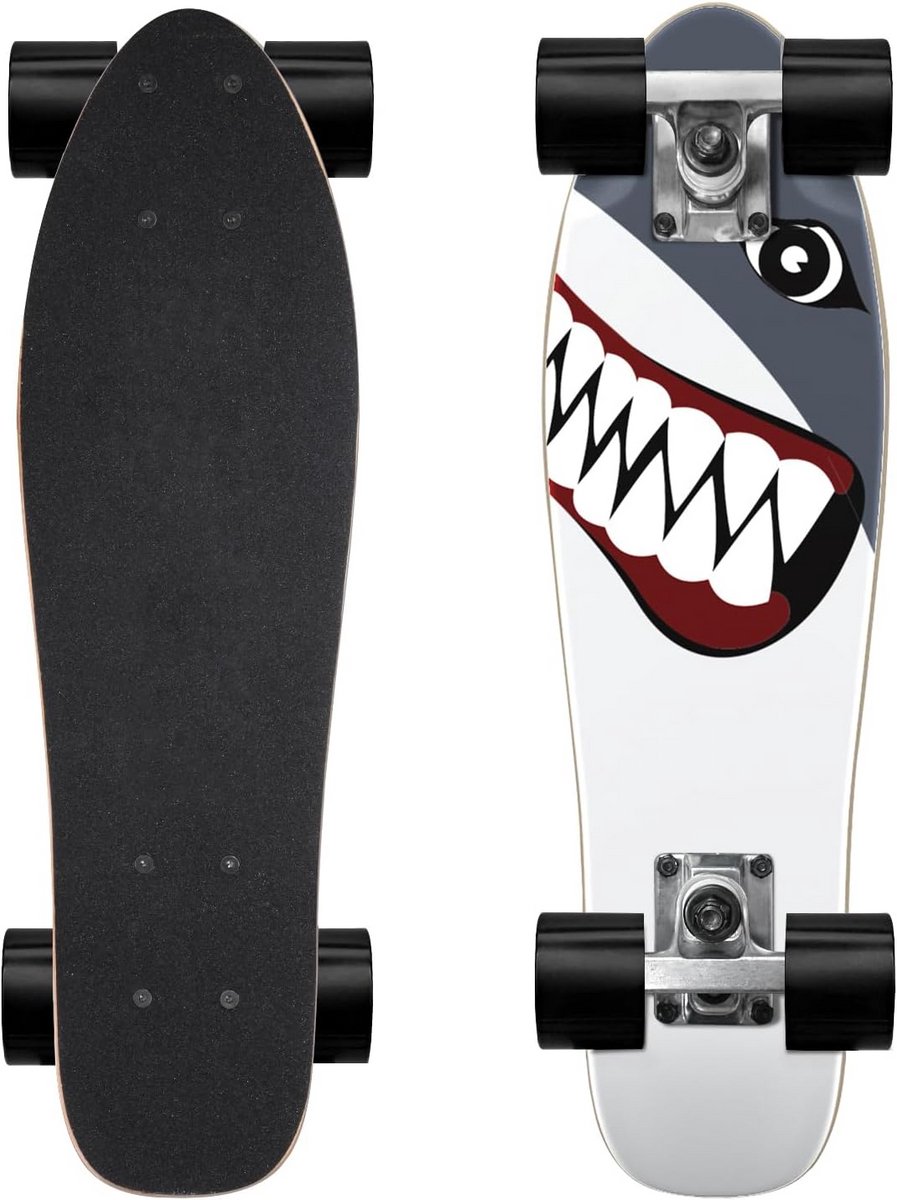 Complete Skateboard 22 Inch Mini Cruiser voor Beginners Jongens en Meisjes