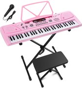 De Elektrische Piano Op Instapniveau Voor Kinderen Is Een Multifunctioneel Muziekinstrument Dat Bespeeld Kan Worden