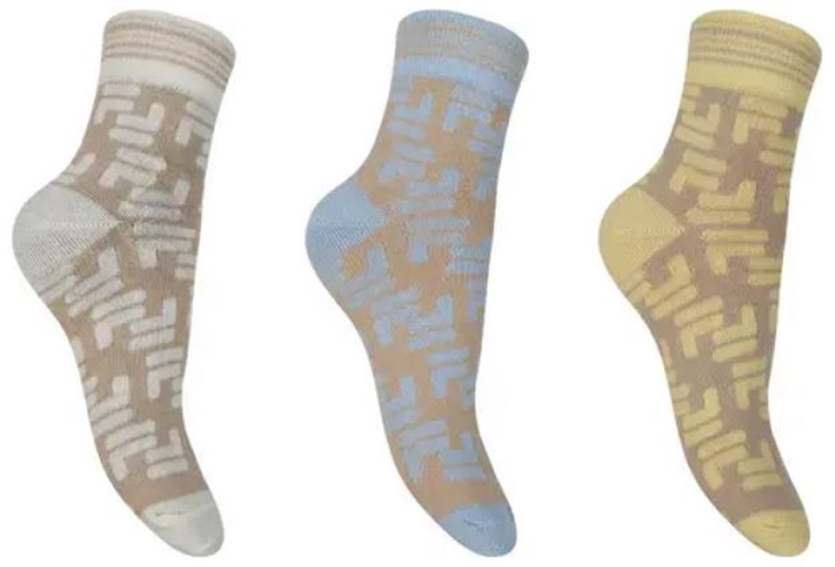 Fila 3-pack W Lifestyle Quarter Zomersokken 39-42 39/42 Multicolor