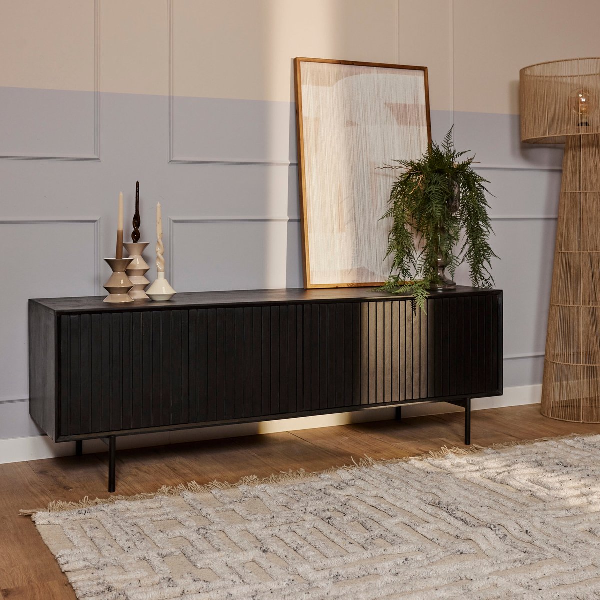 Starfurn TV-meubel Madison 165 cm - zwart
