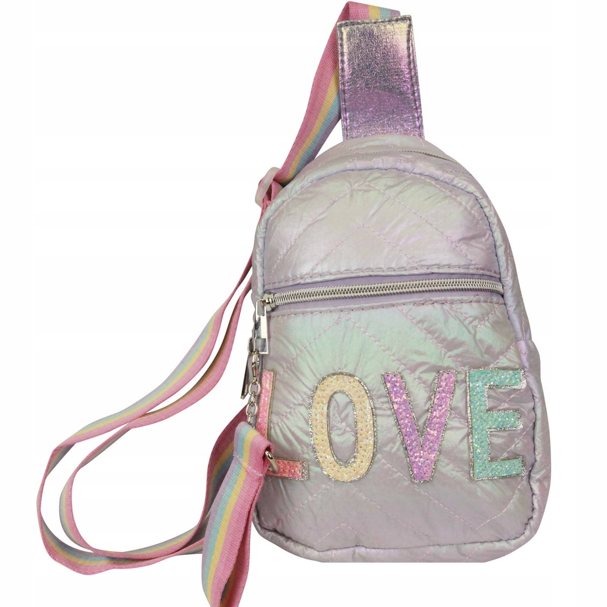 Unieke Roze Glitter Heuptas voor Kinderen met LOVE
