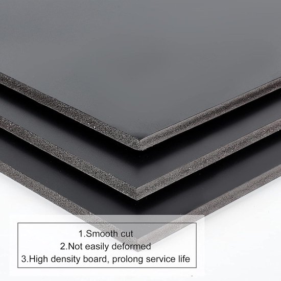 BENECREAT 3 m x 20 cm Siyah Kendinden Yapışkanlı EVA Köpük Rulo, 3 mm Kalınlığın