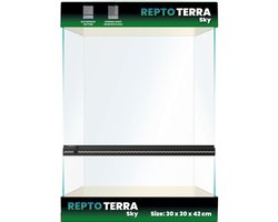 Repto Terra Sky Glazen Terra Sky terrarium 30 x 30 x 42 cm voor klimmende reptielen en amfibieën