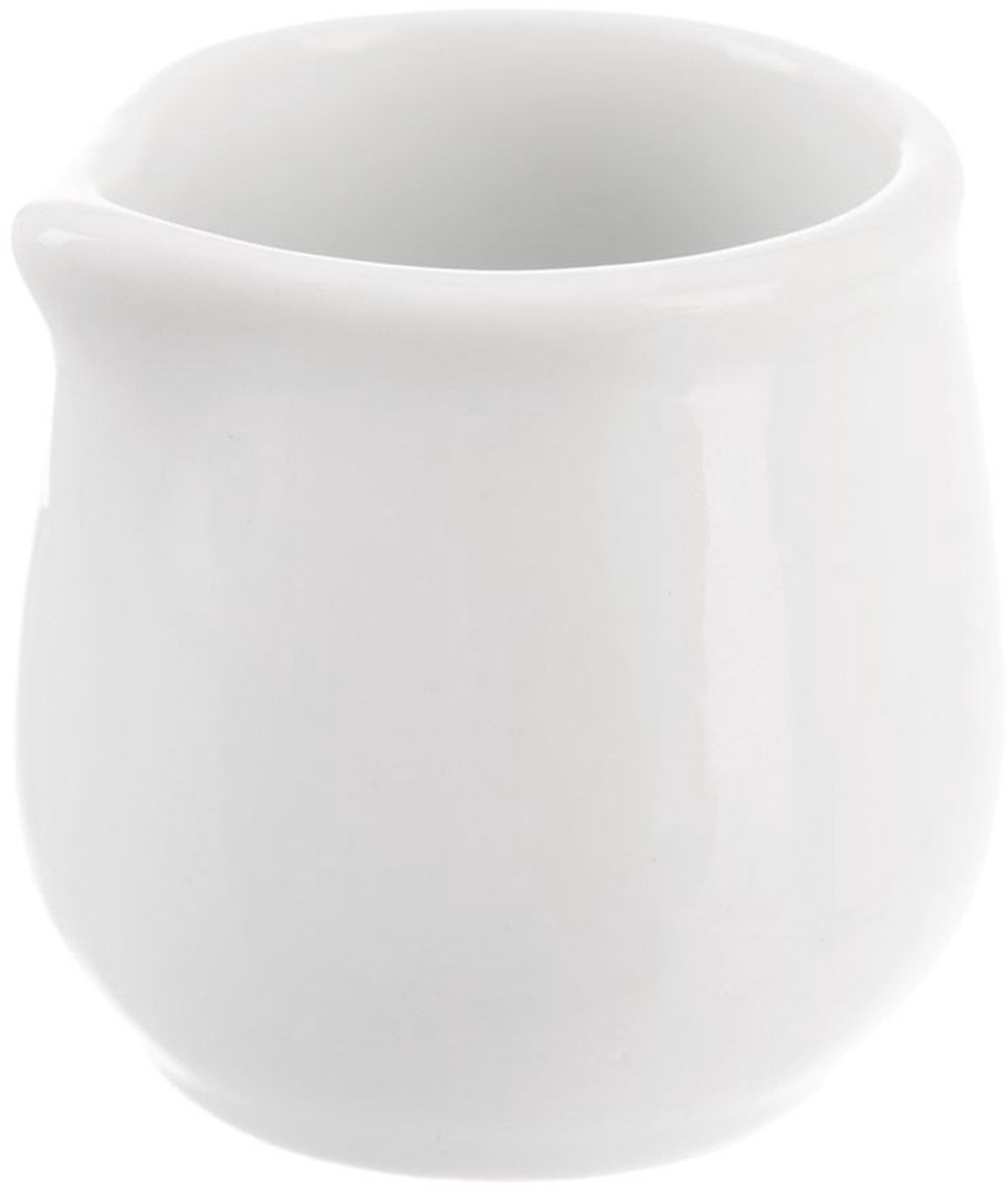 Orion Mona Serie - Porseleinen Melkkannetje - 5x4,5 cm - Wit