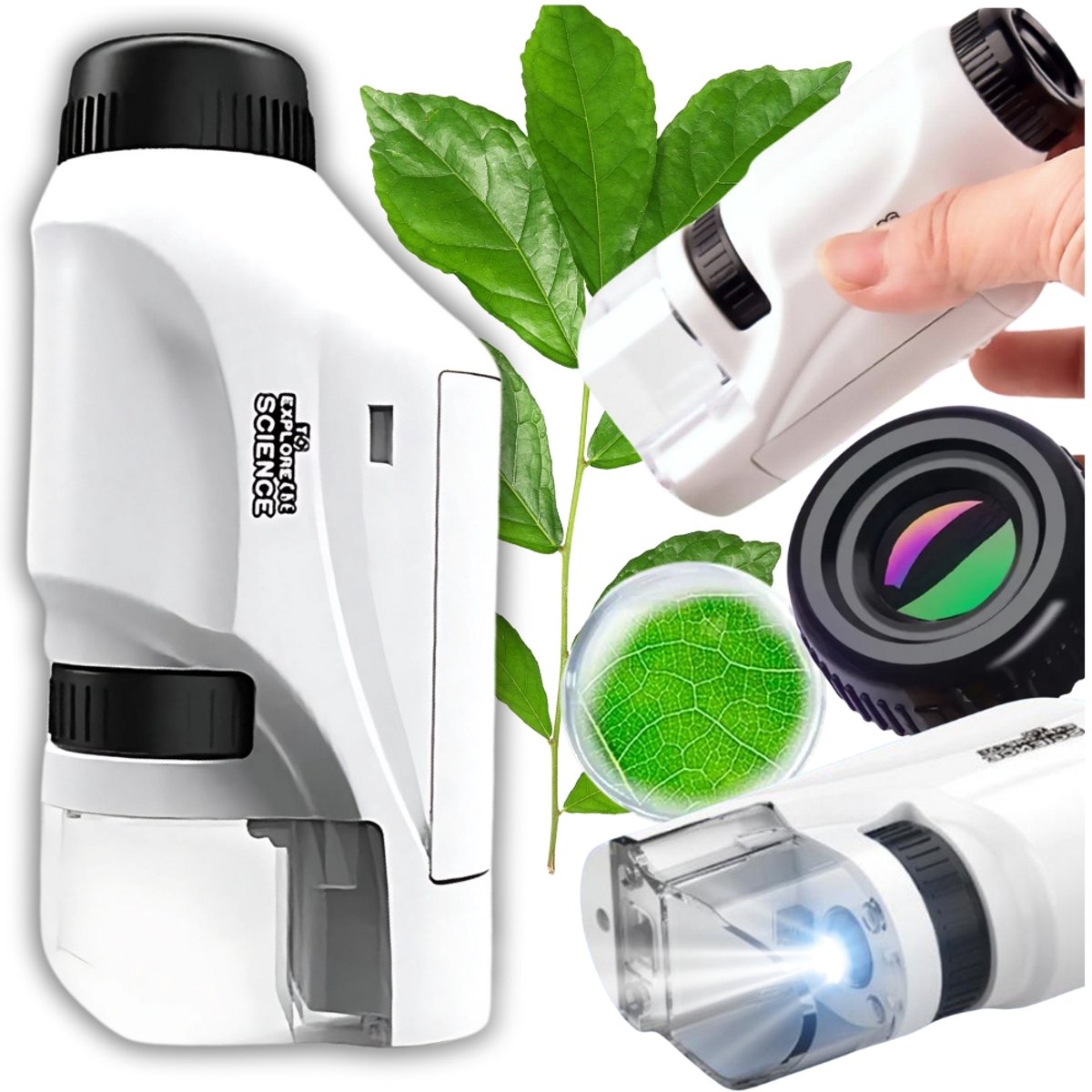 Starky - Mini Draagbare Zakmicroscoop - Educatief Speelgoed - Geschenk