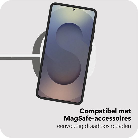 Cazy Hoesje compatible avec Samsung Galaxy S26 Ultra Hoesje compatible avec MagSafe - Military Grade Backcover - Zwart