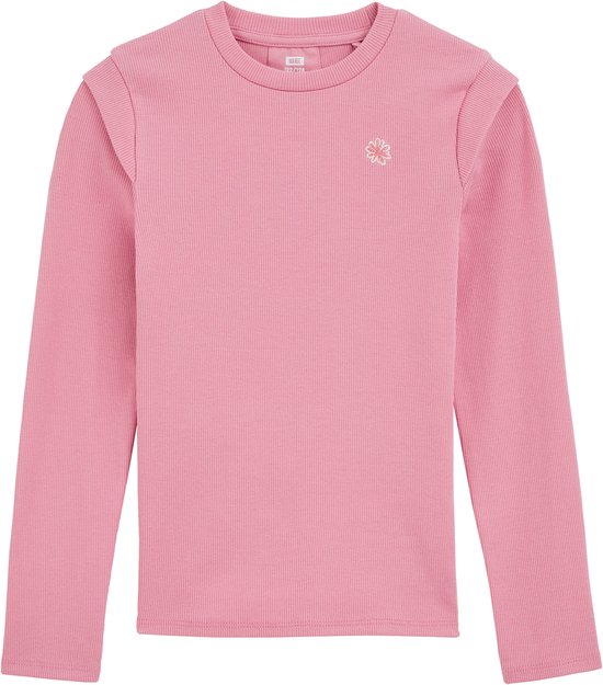 Shirt Met Lange Mouwen 140 Ronde Hals Voor Peuters - Comfortabel Meisjes T-shirt Met Pailletten
