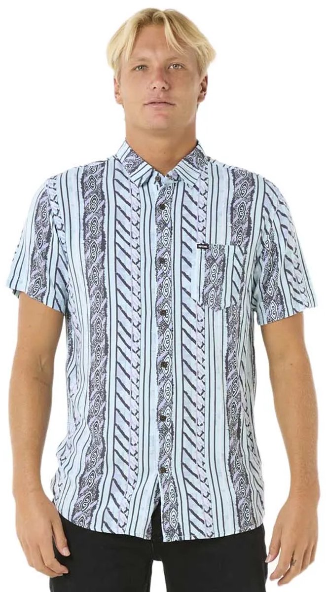 Rip Curl Fun Times Overhemd Met Korte Mouwen XL Man Light Aqua