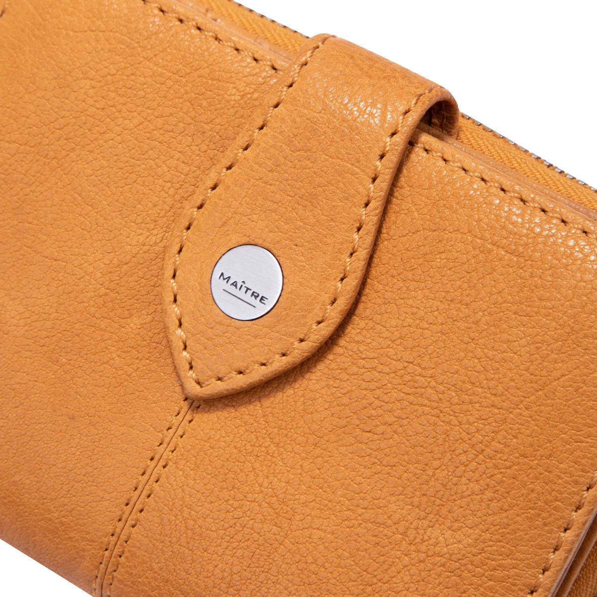 Maître Portemonnee Lemberg Diethilde Purse MH16FZ Dark Yellow Mosterdgeel
