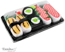 Rainbow Socks - Sushi Sokken - Tamago; Zalm; Komkommer Maki