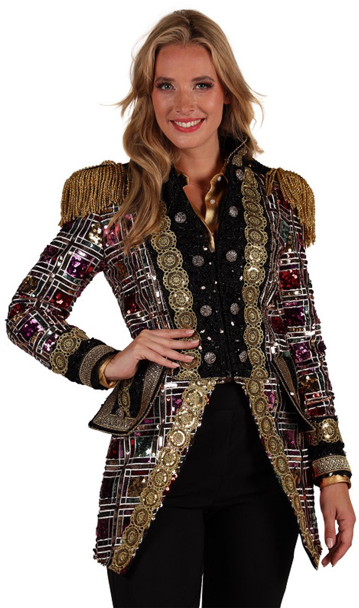 Thetru Carnavalsjas Dames - Sequin Mirror - Maat M
