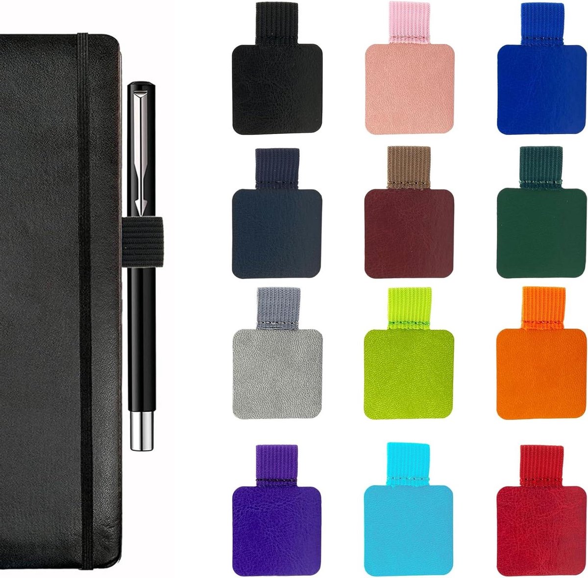 CSGoods - Zelfklevende penlussen (12 stuks) voor notitieboek, tablet, dagboek en kalender