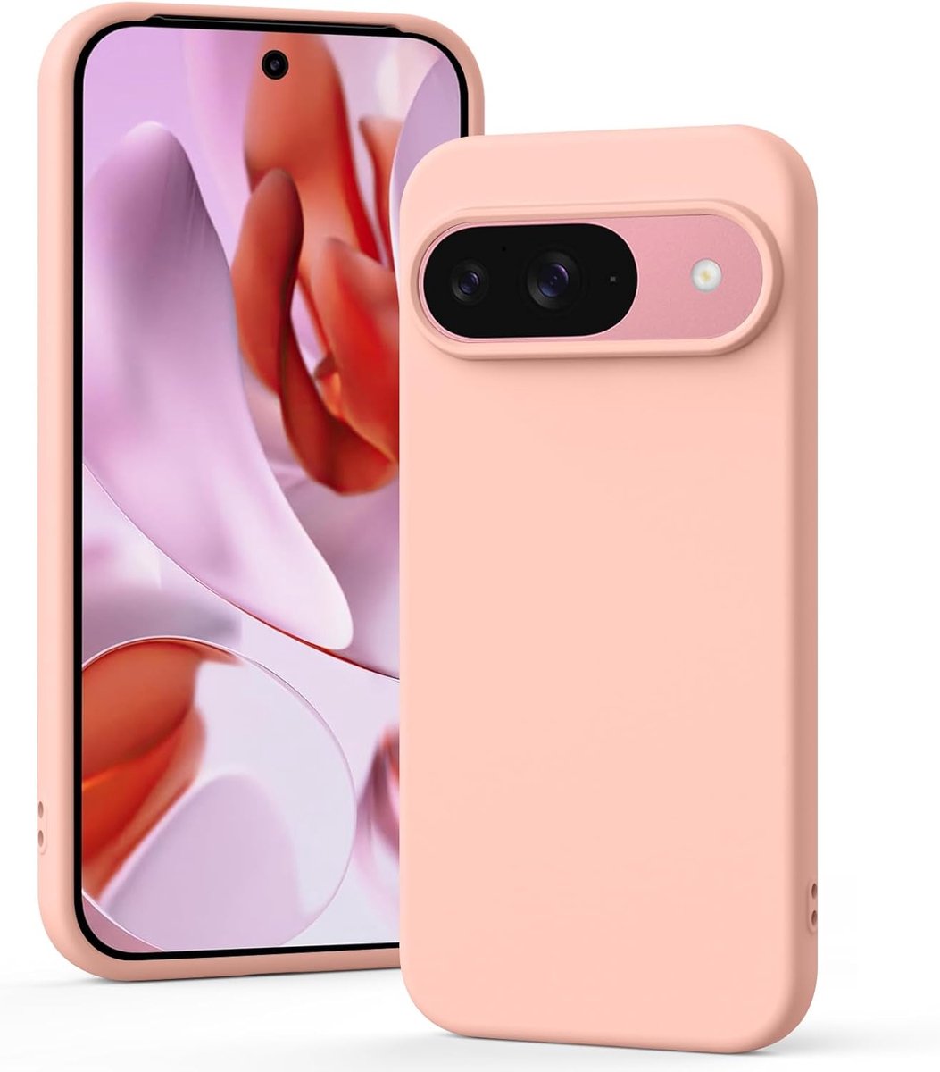 Silicone Telefoonhoesje voor Google Pixel 9 Pro - Roze - Bescherming en Stijl