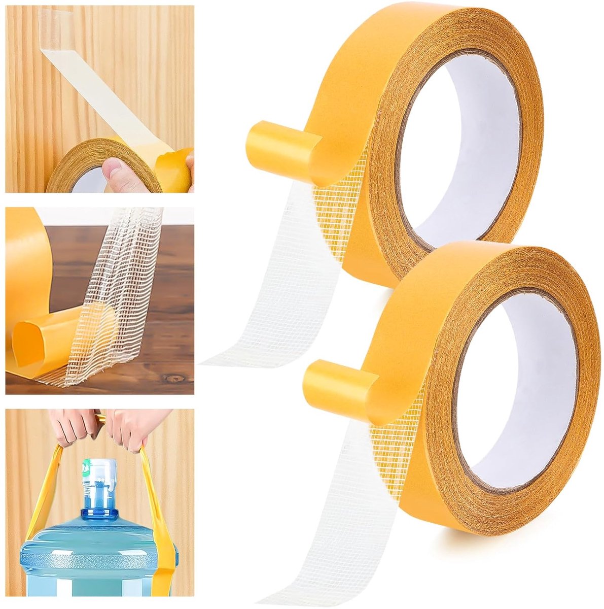 Extra Sterke Dubbelzijdige Tape - 3 cm x 20 m - Transparante Dubbelzijdige Plakband - Dun - Waterdicht - Voor Foto's - Muur - Thuis - School - Auto - Buiten - 2 Rollen