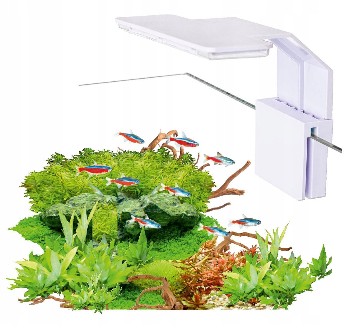 AquaLED Mini Wit 6W Aquariumlamp - 12cm - 8000K